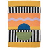 Design carpets - Full Moon Flat Wool Rug - COLORTHERAPIS