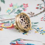 Objets de décoration - Bouton rond en laiton et motifs nacre - WILD BY MOSAIC