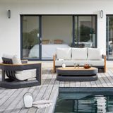 Lawn sofas - COGNAC set - OCÉO BY PRO LOISIRS