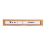 Horloges - Horloge Texttime Flip en Bambou - CLOUDNOLA