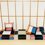 Fabric cushions - Floor Pouf made of Discarded Textile - JUSLIN MAUNULA