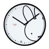 Horloges - Horloge Murale Miffy Peek a Boo Black XL, - CLOUDNOLA