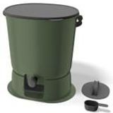 Kitchens furniture - Garden composter- BOKASHI ORGANKO ESSENTIAL SET + BASE (olive) - PLASTIKA SKAZA - EXCEEDING EXPECTATIONS