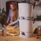 Kitchens furniture - Garden composter- BOKASHI ORGANKO ESSENTIAL SET + SET (grey) - PLASTIKA SKAZA - EXCEEDING EXPECTATIONS