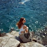 Bags and totes - Beach Bag Maze Black - LOOMCODE