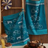 Kitchen linens - All by bike - 100% cotton jacquard tea towel - COUCKE