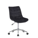 Chairs - Medford office chair - velvet and chrome steel - VIBORR
