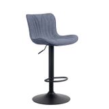 Stools - Linus Fabric Bar Stool - Blue - VIBORR