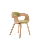 Meubles de cuisines  - Chaise Kingston - Bois naturel / Vert clair - VIBORR