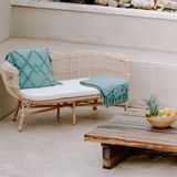 Canapés - Banquette en rotin avec coussin - HAVANA - HYDILE