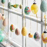 Decorative objects - Hand painted paper mache eggs - MADAM STOLTZ