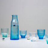 Café et thé  - Verre Amnis (menthe, menthe verte, bleu, verre transparent) - KINTA