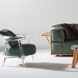 Armchairs - Blue Tangent Lounge Chair - GORDON GU