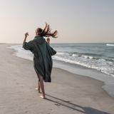 Bathrobes - Bath ponchos made of 100% certified organic cotton loop. - ATELIER DUNE