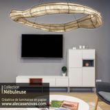 Suspensions - Suspension Nébuleuse - ALE CASANOVAS LUMINAIRES EN PAPIER