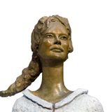 Accessoires de déco extérieure - Sculpture bronze le temps des secrets - LUSSOU-SCULPTEUR