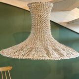 Office design and planning - Small HELICHRYSE light fixture in natural jute Height 30 cm Height 30 cm Diameter 50 cm delivered with electric mount - ADELE VAHN