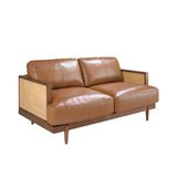 Sofas - 2 seater sofa brown leather - ANGEL CERDÁ