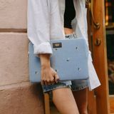 Travel accessories - Ines Denim Laptop Sleeve ♻️ - WOUF