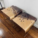 Unique pieces - Dusk pull-out tables. - ATELIER LASTO