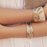 Gifts - APRIELLE Metallic Fine Bangle Bracelet - NAHUA