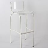 Chaises - Chaise haute verre acrylique transparent | Iconic - LAURENT BADIER DESIGN