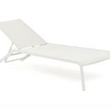 Deck chairs - Fleole pearl grey sunlounger. - EZEÏS