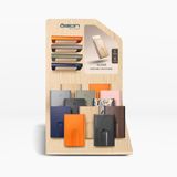 Leather goods - Implementation pack - 30 Slider automatic card holders + adapted display - ÖGON DESIGN