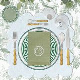 Christmas table settings - PLACEMAT AND DOILIES REALCE - LA CUCA