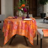 Table linen - Rialto apricot tablecloth - BEAUVILLÉ