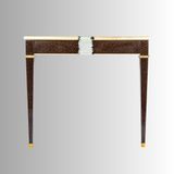 Consoles - Console d'applique en bois et résine - MEUBLES THOURET