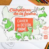 Papeterie - Cahier Animé Les Comptines de la ferme & BlinkBook - EDITIONS ANIMEES