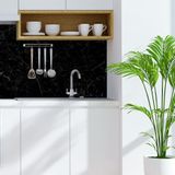 Kitchen splash backs - MARBRE BLACK - Crédence cuisine - TONATI