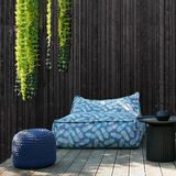 Lawn sofas   - Outdoor pouf ottoman modular sofa - PANAPUFA