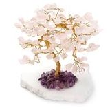 Objets de décoration - Arbre de vie Quartz rose et Améthyste - 13cm - COCOONME