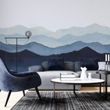 Other wall decoration - Blue Mountains - Panoramic wallpaper - LA TOUCHE ORIGINALE