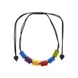 Jewelry - COLOURFUL CUBES Necklace - 6 beads adjustable - ZSISKA DESIGN