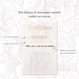 Bijoux - Bracelet Code Morse : Amitié - LES MOTS DOUX