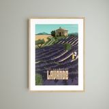 Cadres - Wall decor. Les Champs de Lavande & Vacances en Provence. - ABLO BLOMMAERT