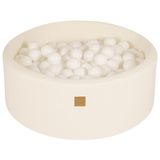 Toys - Ball Pit, Boucle, White, Round 90x30cm, 200 Balls - MEOWBABY