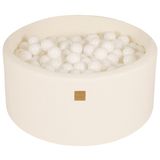 Jouets enfants - Piscine à Balles, Boucle, Blanc, Ronde 90x40cm, 300 Boules - MEOWBABY