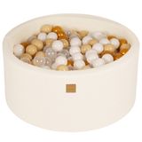 Toys - Ball Pit, Boucle, White, Round 90x40cm, 300 Balls - MEOWBABY