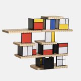 Objets de décoration - Jouet de construction HOUSE of Mondrian en bois, métal et aimants - BEAMALEVICH