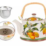 Accessoires thé et café - théière à l'ancienne lemon - KARENA INTERNATIONAL
