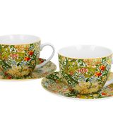Accessoires thé et café - set 2 tasses espresso W.Morris golden lily - KARENA INTERNATIONAL