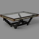 Tables basses - Table basse Ziggourat en bronze coulé - EAGLADOR