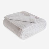 Throw blankets - Bamboo Stripe Blanket - JOVIAL CLOUD