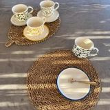 Accessoires thé et café - Tasse à thé avec soucoupe - Splashed Line - LOLIVA FOOD MOOD