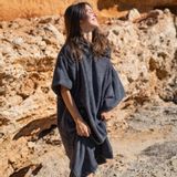 Peignoirs - Ponchos de bain PREMIUM BIO - Graphite - ATELIER DUNE