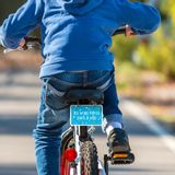 Cadeaux - Plaque vélo Les Vrais héros sont à vélo (fleurs bleu) - V-LOPLAK (ACCESSOIRE TENDANCE)